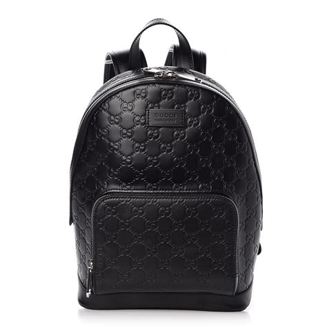 gucci mini backpack black leather|Gucci backpacks bootleg.